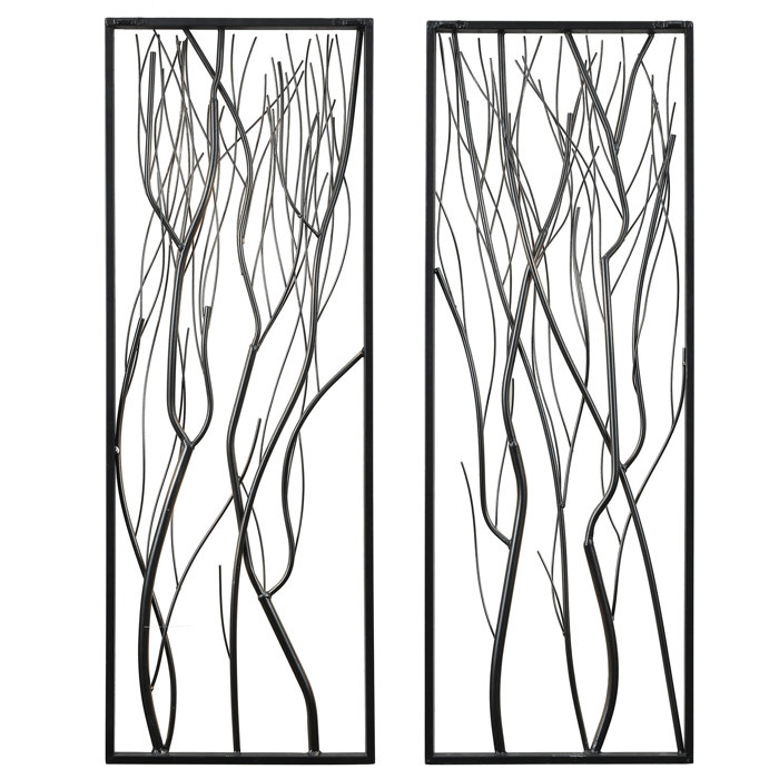 Oliver Gold Metal Branch Wall Decor Set & Reviews Wayfair